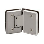 DT Preston Series 135 Degree Adjustable Glass-to-Glass Hinge for 3/8" to 1/2" Glass - Image 3