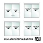 DT 3/8" Clear Tempered Glass For PDK Shower Slider 30" x 68-15/16" - Prep for 24" CTC Towel Bar - Image 4
