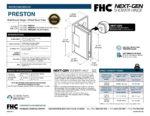 DT Preston Adjustable Beveled Wall Mount Hinge Full Offset Back Plate - Image 13