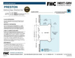 DT Preston Adjustable Beveled Wall Mount Hinge Full Offset Back Plate - Image 12