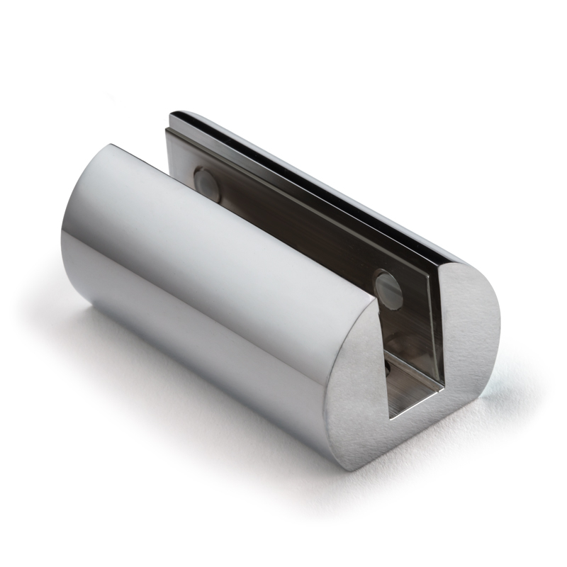 s1270ch-1w DT No-Drill Shelf Clamp - 2-3/4" Long for 3/8" Glass - Image 1