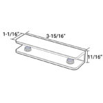 DT Frameless Glass Shelf Bracket 1-1/16" x 3-15/16" - Image 9