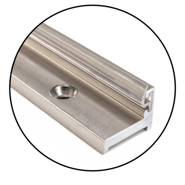 DT Aluminum Jamb with Clear Wipe 84"