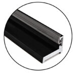 DT Aluminum Jamb With Clear Wipe 95" Length - No Holes Drilled - Image 3