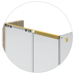 DT TideWater Series 90 Degree Accessory Shower Door Kit - Image 18