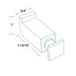 DT Square Thru-Glass Towel/Robe Hook - Image 14