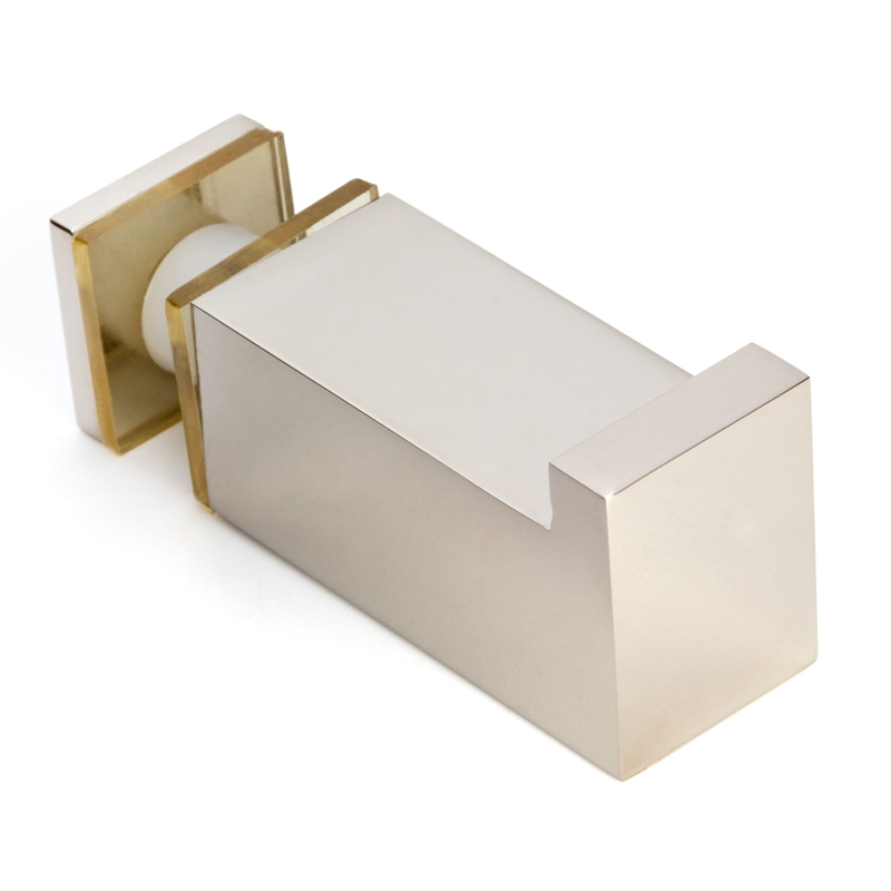 sqrh1pn-1w_1 DT Square Thru-Glass Towel/Robe Hook - Image 1