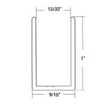 DT Classic U-Channel 1" Tall For 3/8" Glass - 95" Long - Image 18