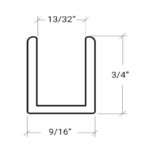 DT Classic U-Channel 3/8" Glass 144" Long - Image 10