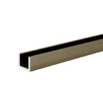 DT 3/8" Low Profile U-Channel for 1/2" Glass - 95" Long - Image 3