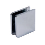 DT Traditional Fixed Panel Clamp 1-3/4" x 1-3/4" - Brushed Nickel - Image 2