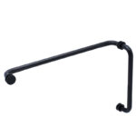 DT 12" x 24" Tubular Pull/Towel Bar Combo with Washers for 1/4" to 1/2" Glass - Image 3