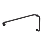 DT 8" x 20" Tubular Pull/Towel Bar Combo with Washers for 1/4" to 1/2" Glass - Image 5