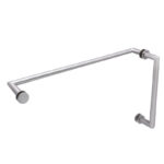 DT 8" x 24" Mitered Pull/Towel Bar Combo