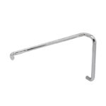 DT 8" x 22" Tubular Pull/Towel Bar Combo No Washers for 1/4" to 1/2" Glass