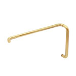 DT 8" x 22" Tubular Pull/Towel Bar Combo No Washers for 1/4" to 1/2" Glass - Image 6