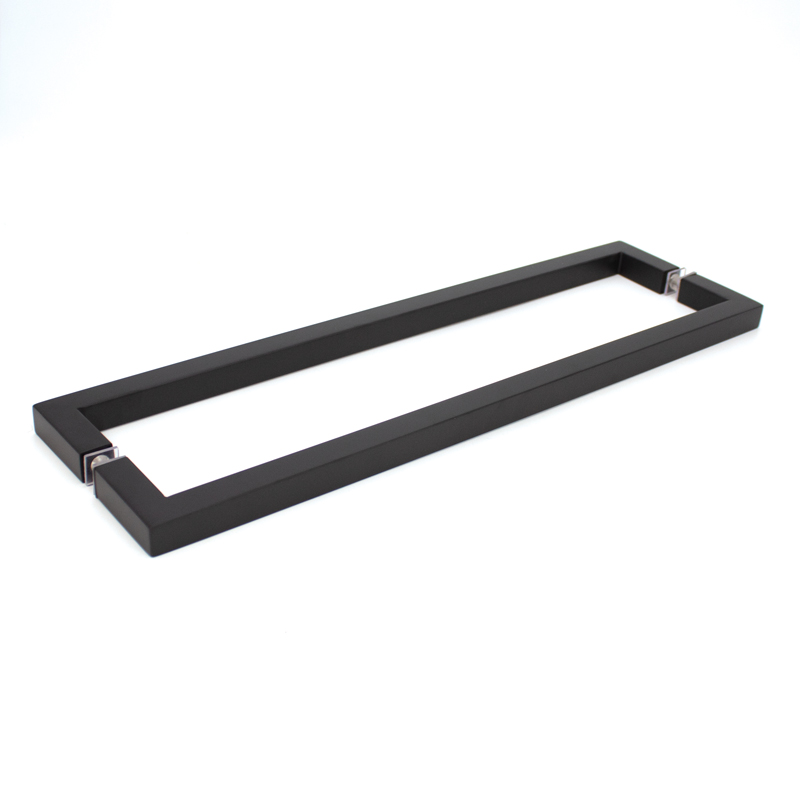 tbsq24x24-1w DT 24" Back-to-Back Square Towel Bars With Mitered Corners - Image 1
