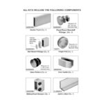 DT Grande Series Denali 180 Deg Sliding Shower Door Kit for 1/2" Glass - Image 2
