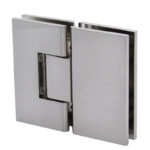 DT Venice Series 180 Degree Adjustable Glass-to-Glass Hinge for 3/8" to 1/2" Glass - Image 4