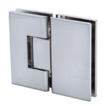 DT Venice Series 180 Degree Adjustable Glass-to-Glass Hinge for 3/8" to 1/2" Glass - Image 10
