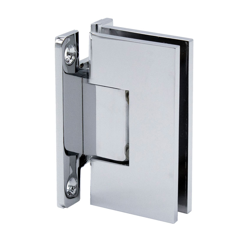 _v_e_venhf1ch-1w_1 DT Venice H Back Plate Wall Mount Hinge for 3/8" to 1/2" Glass - Image 1