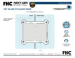 DT Valore HD Square Glass To Glass 180 Degree Hinge - Image 18