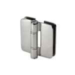 DT Zephyr Glass-to-Glass Inline Outswing Hinge for 3/8" Glass