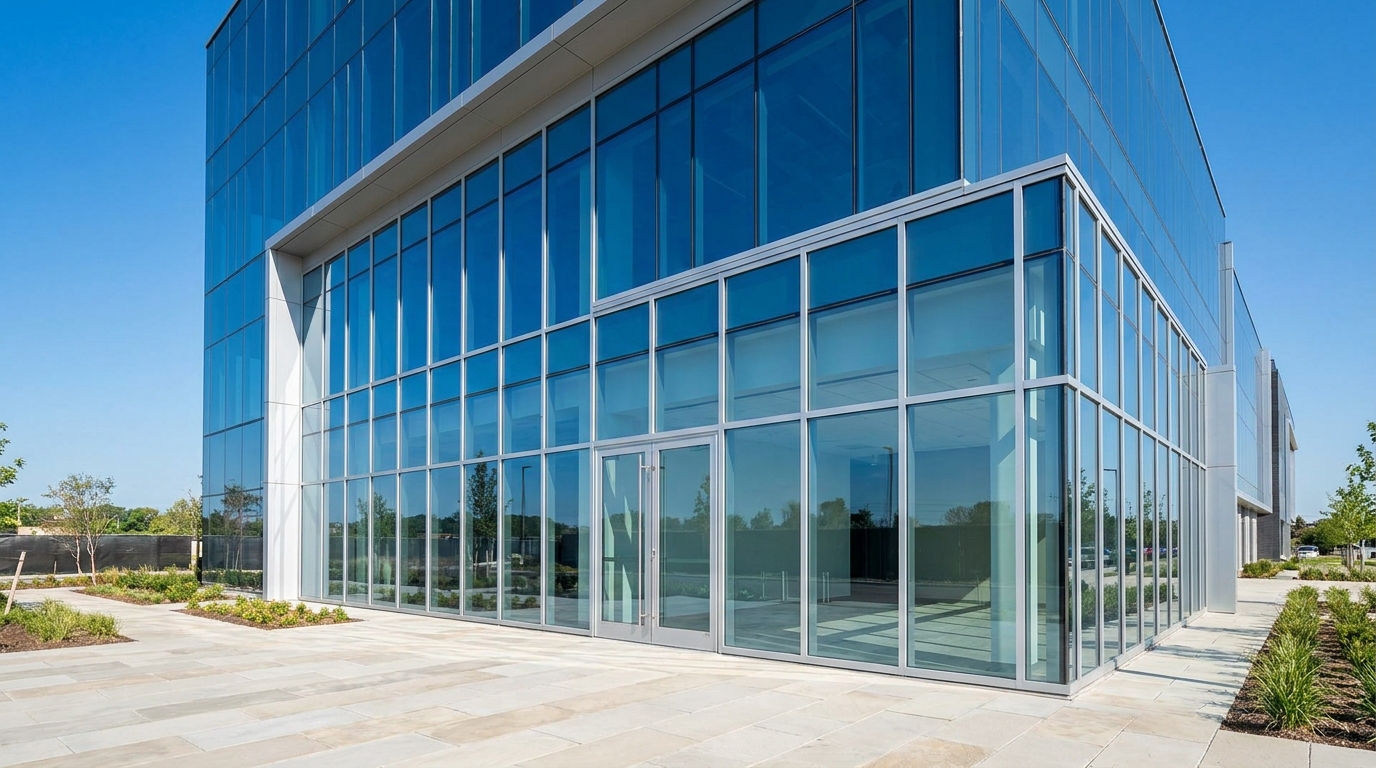 Commercial glass storefront and curtain wall by Daltex Glass