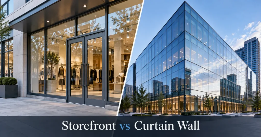 Storefront Glass vs Curtain Wall: Key Differences Explained